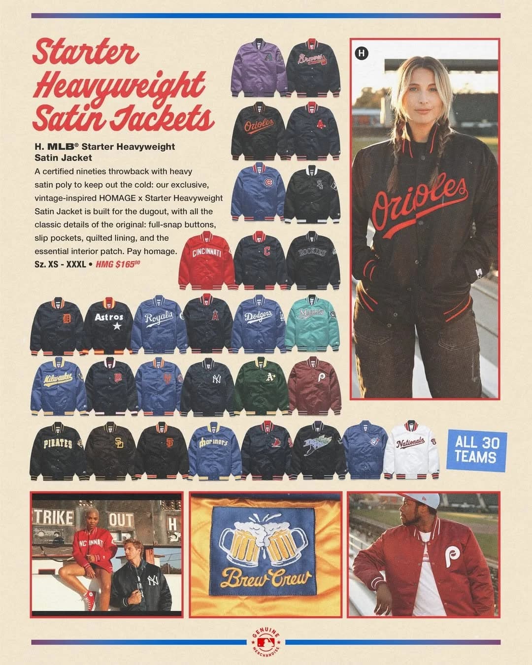 Homage Opening Day campaign post.