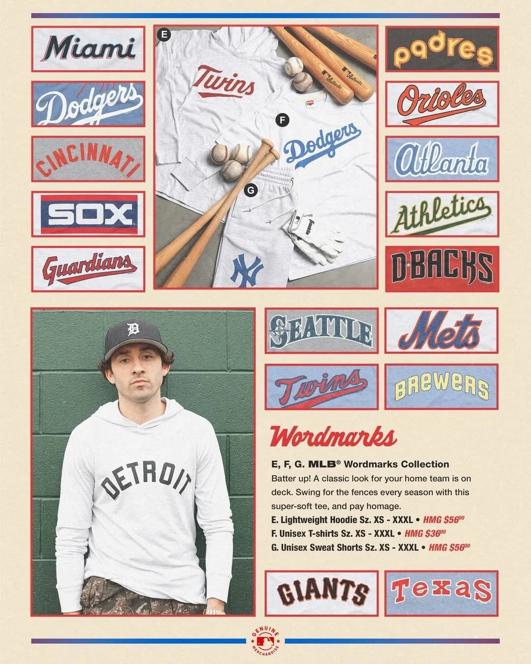 Homage Opening Day campaign post.